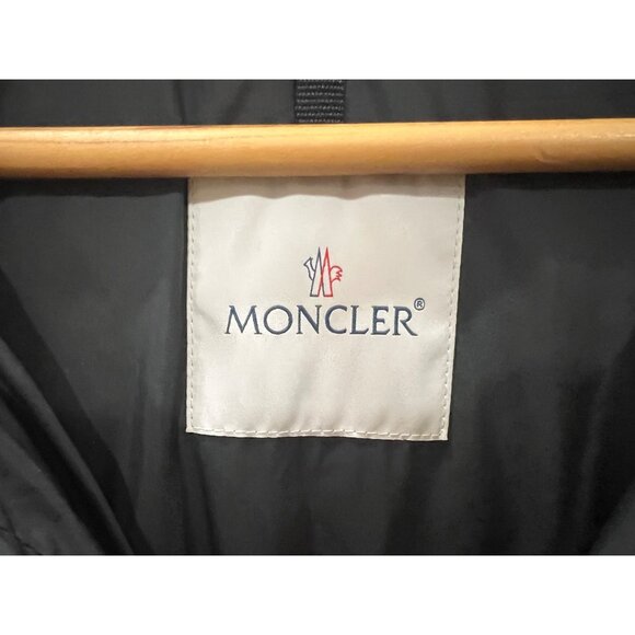 BNWT MONCLER $3,100 Women's Black Bruneaux Long Down Jacket Size 0 XS - Picture 13 of 16